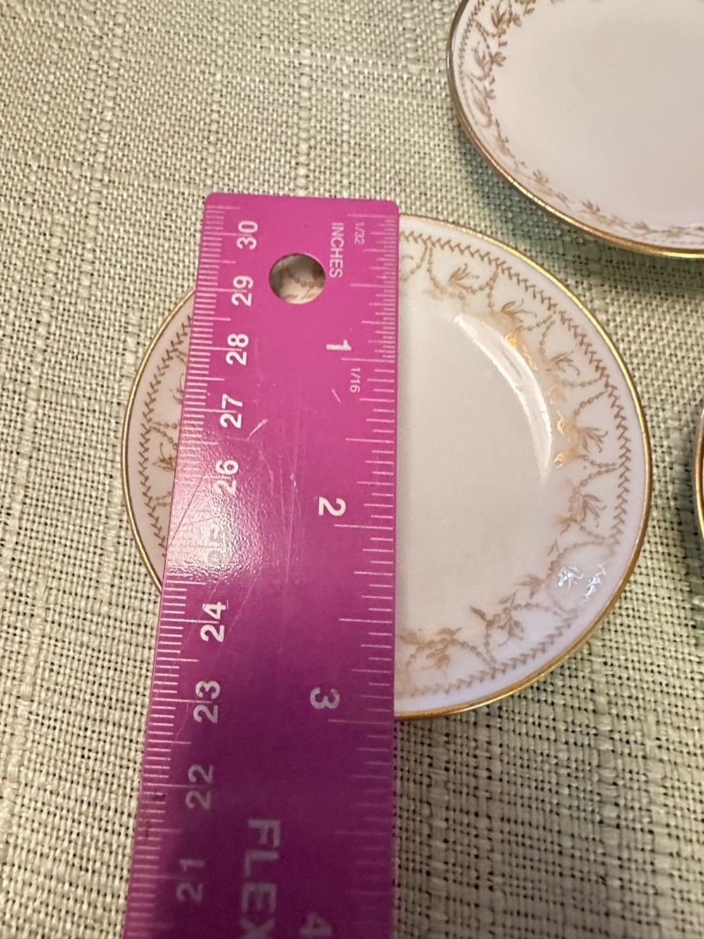 Haviland Limoges Schleiger 780 Butter Pats Gold Set of 3 - Picture 3 of 6